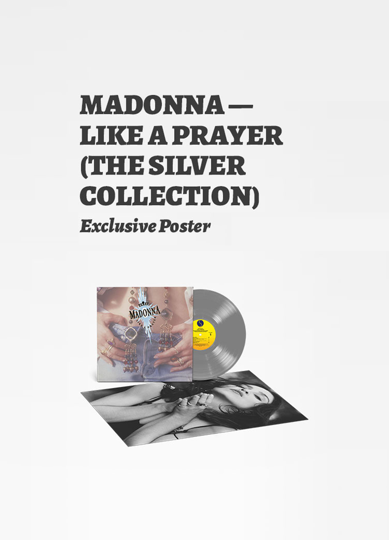 Madonna | Like A Prayer (The Silver Collection) | Exclusive Poster Feat. Herb Ritts' Iconic Photograph