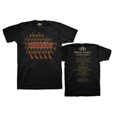 Look At The Moon! Black T-Shirt