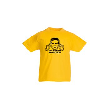 Kids Hearing Protection Yellow T-Shirt
