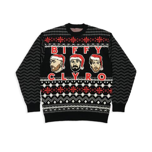 Santa Hats Knitted Christmas Jumper