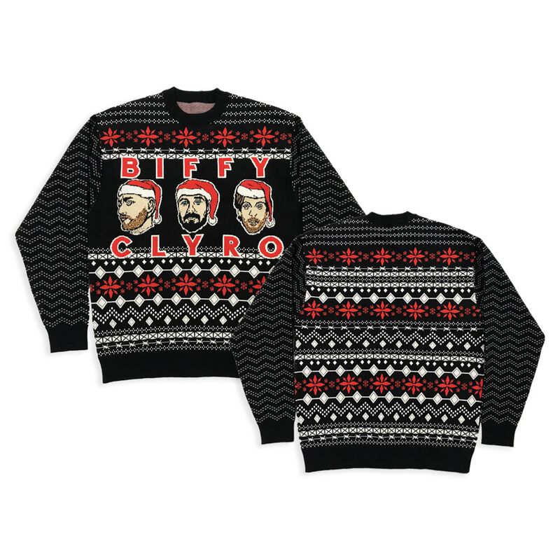 Santa Hats Knitted Christmas Jumper